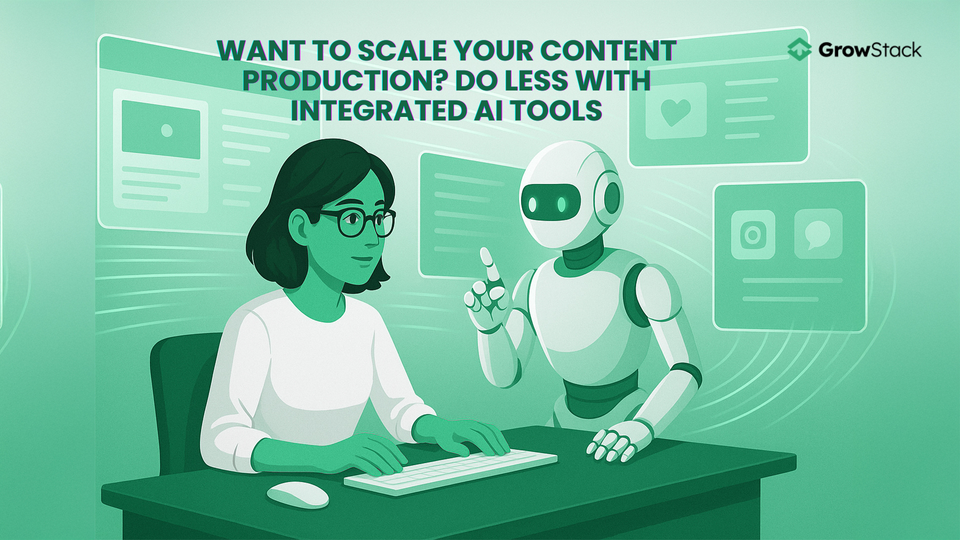 Want to scale your content production? Do less with Integrated AI tools